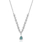 Collar de Plata con Grandidierita y Topacio Blanco