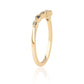 Conjunto de Plata Bañada en Oro con Rubí de Mozambique y Diamante Azul ( Anillo )