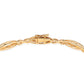 Pulsera de Plata Bañada en Oro con Diamante Azul