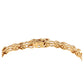 Pulsera de Plata Bañada en Oro con Diamante Azul