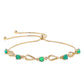 Pulsera de Plata Bañada en Oro con Ópalo Verde Etíope de Lega Dembi