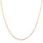 Cadena de Plata Bañada en Oro ( Collar )