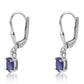 Pendientes de Plata con Zafiro Azul Australiano
