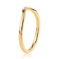 Anillo de Plata Bañada en Oro con Diamante Rojo