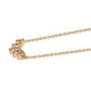 Collar de Plata Bañada en Oro con Diamante blanco