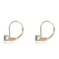 Pendientes de Oro 9K con Esmeralda de Brasil