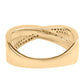Anillo de Plata Bañada en Oro con Diamante Negro y Diamante blanco