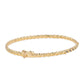 Pulsera de Plata Bañada en Oro con Diamante Negro