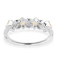Anillo de Plata con AA Citrino de Brasil y Topacio Blanco