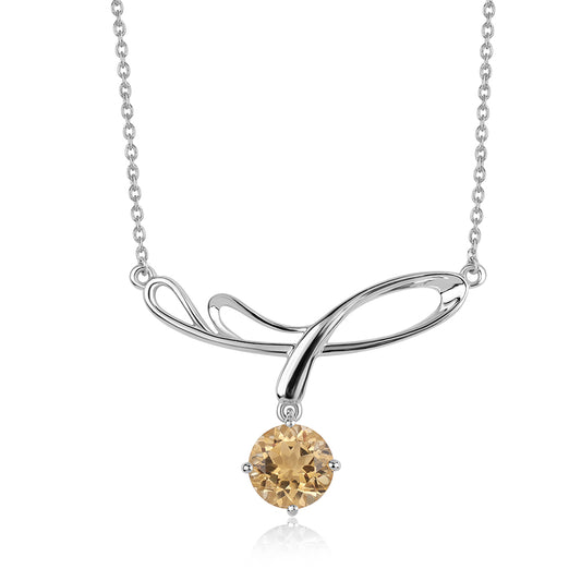 Collar de Plata con AA Citrino de Brasil