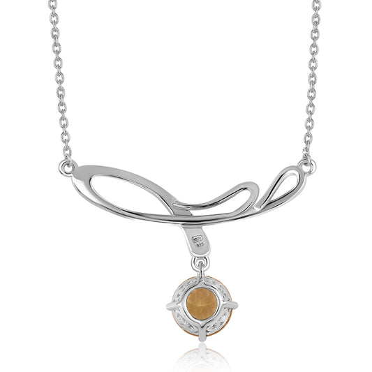 Collar de Plata con AA Citrino de Brasil