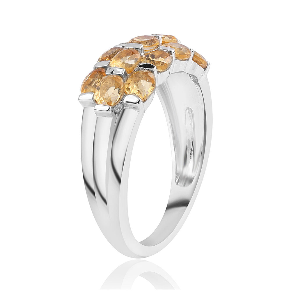 Anillo de Plata con AA Citrino de Brasil 6 