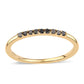 Anillo de Plata Bañada en Oro con Diamante Negro