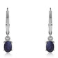 Pendientes de Plata con Zafiro Azul Australiano