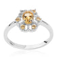 Anillo de Plata con AA Citrino de Brasil