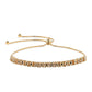 Pulsera de Plata Bañada en Oro con Diamante Negro