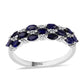 Anillo de Plata con Zafiro Azul Australiano y Topacio Blanco