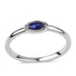 Anillo de Plata con Zafiro Azul Australiano