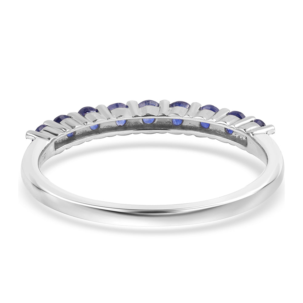 Anillo de Plata con Zafiro Azul Australiano 2 