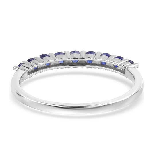 Anillo de Plata con Zafiro Azul Australiano