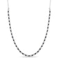 Collar de Plata con Zafiro Azul Australiano y Topacio Blanco