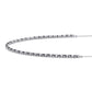 Collar de Plata con Zafiro Azul Australiano y Topacio Blanco