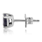 Pendientes de Plata con Zafiro Azul Australiano