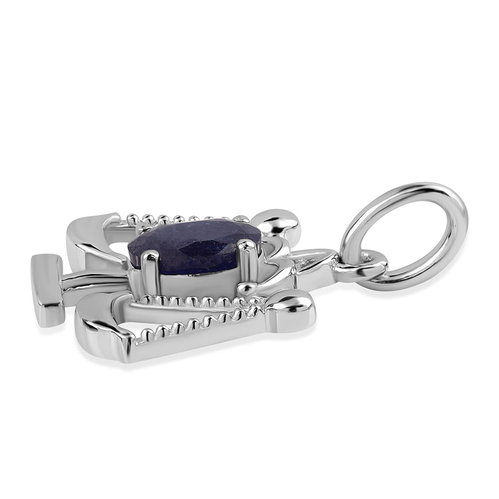 Colgante de Plata con Zafiro Azul Australiano