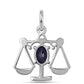 Colgante de Plata con Zafiro Azul Australiano