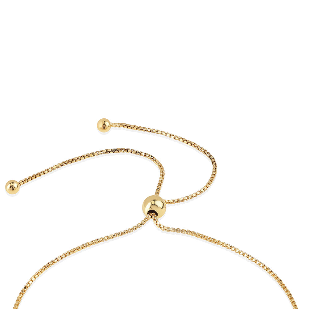 Pulsera de Plata Bañada en Oro con Topacio Místico 4 
