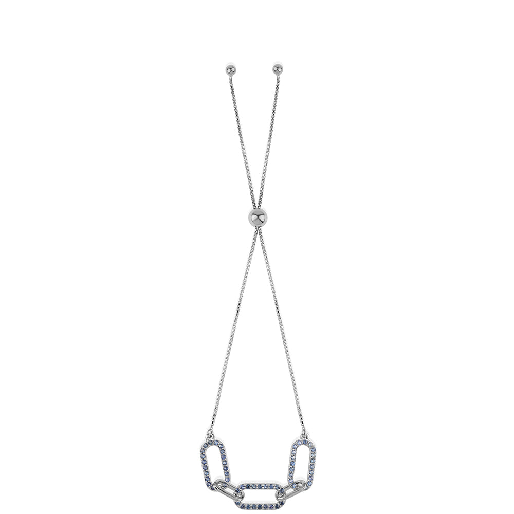 Pulsera de Plata con Zafiro Azul Australiano 3 