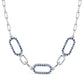 Collar de Plata con Zafiro Azul Australiano
