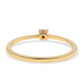 Anillo de Plata Bañada en Oro con Diamante Negro