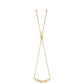 Pulsera de Plata Bañada en Oro con Diamante Negro