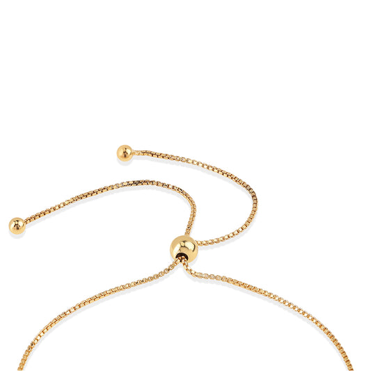 Pulsera de Plata Bañada en Oro con Rubí de Mozambique