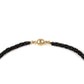 Collar de Plata Bañada en Oro con Espinela Negra