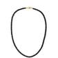 Collar de Plata Bañada en Oro con Espinela Negra