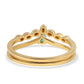 Conjunto de Plata Bañada en Oro con Diamante Azul y Esmeralda de Brasil ( Anillo )
