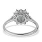Anillo de Plata con Esmeralda de Brasil y Topacio Blanco