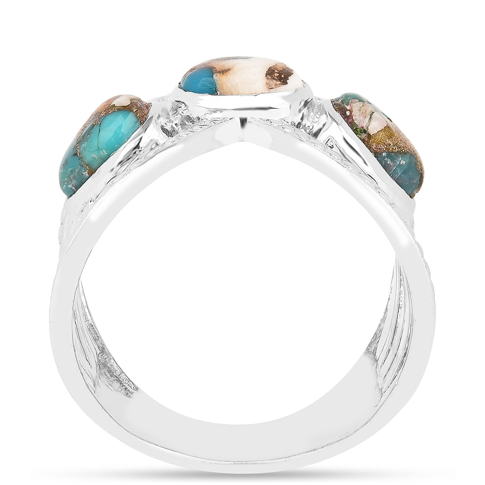 Anillo de Plata con Turquesa Ostra 3 