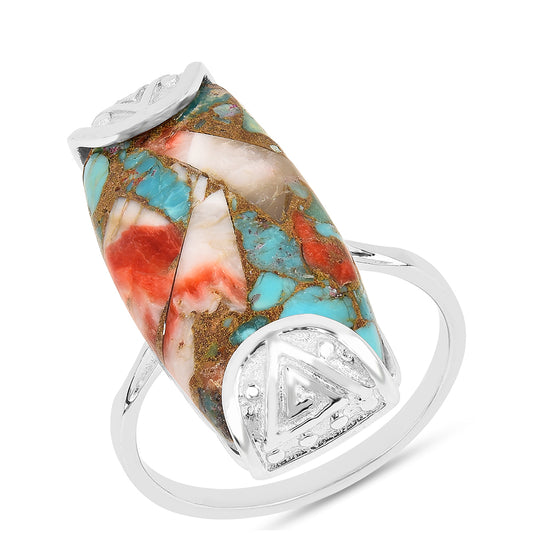 Anillo de Plata con Turquesa Ostra