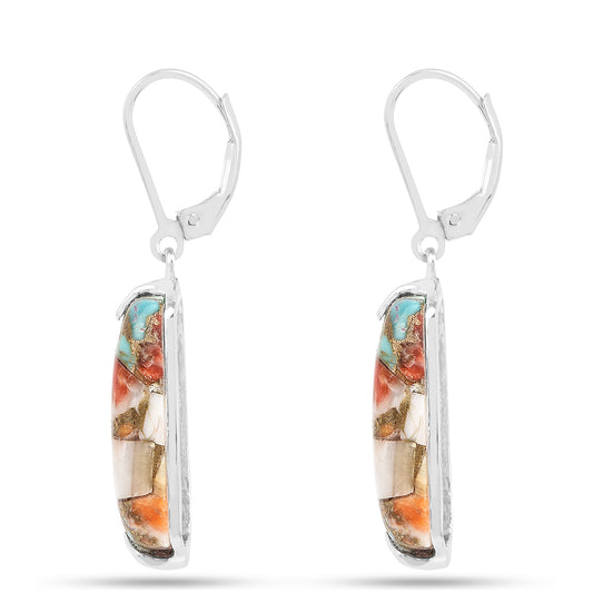 Pendientes de Plata con Turquesa Ostra