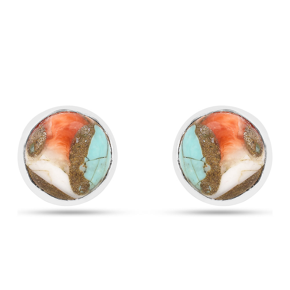 Pendientes de Plata con Turquesa Ostra