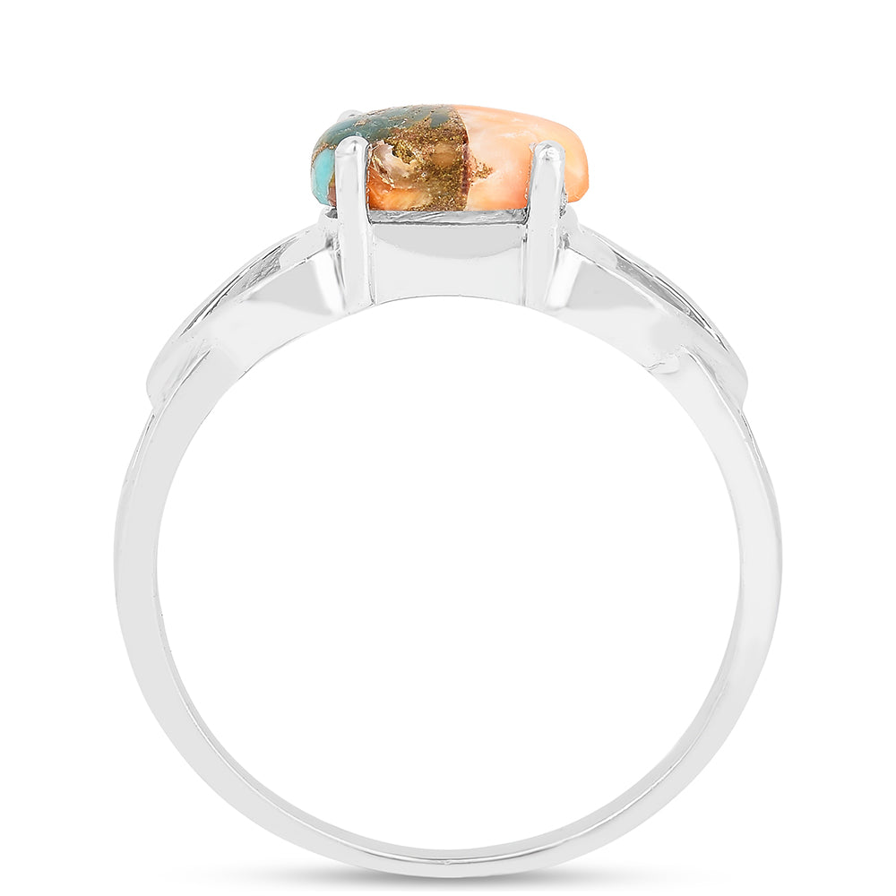 Anillo de Plata con Turquesa Ostra 3 
