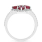 Anillo de Plata con Rubí de Tailandia