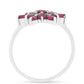 Anillo de Plata con Rubí de Tailandia