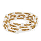 Pulsera de Plata Bañada en Oro con Perla de Agua Dulce Crema