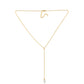 Collar de Plata Bañada en Oro con Perla de Agua Dulce Crema