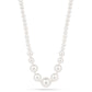 Collar de Plata Bañada en Oro con Perla de Agua Dulce Crema