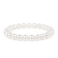 Conjunto de Plata Bañada en Oro con Perla de Agua Dulce Crema ( Pendientes +Pulsera )